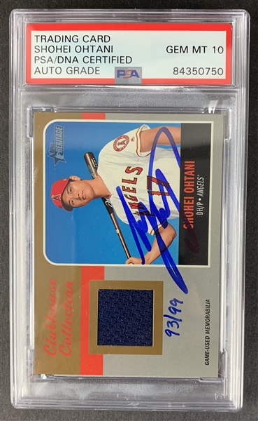 Shohei Ohtani Signed 2019 Topps Heritage Limited Edition /99 RPA Baseball Card - PSA/DNA GEM MINT 10!
