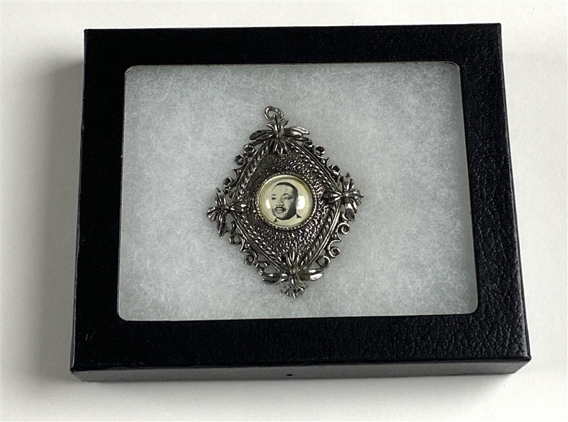Martin Luther King, Jr. Pendant With Inset Portrait Of King (University Archives Provenance) 