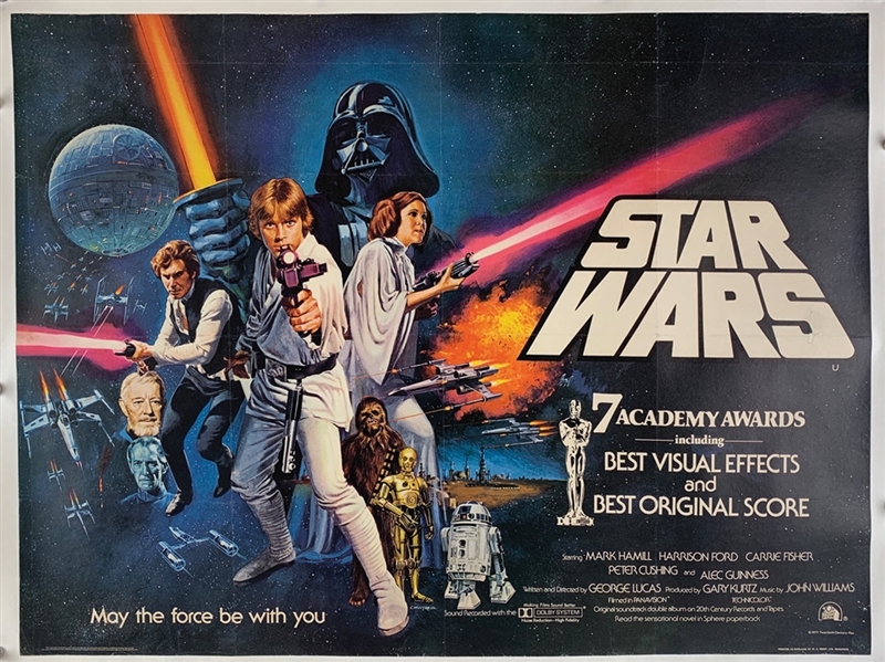 Star Wars: Pete Cushing ULTRA RARE Signed 42" x 32" Poster with Great Provenance (Beckett/BAS LOA)