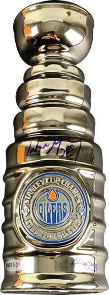 Wayne Gretzky Signed Limited Edition Miniature Edmonton Oilers Stanley Cup Trophy (UDA)