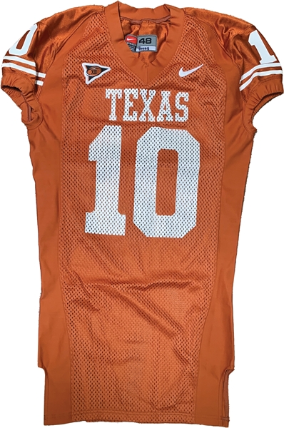 Vince Young Game Worn & Signed Texas Longhorns Jersey with Great Provenance (Beckett/BAS COA)