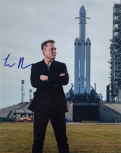 Elon Musk RARE In-Person Signed 11" x 14" Photo with Great Provenance and GEM MINT 10 Auto (Beckett/BAS)
