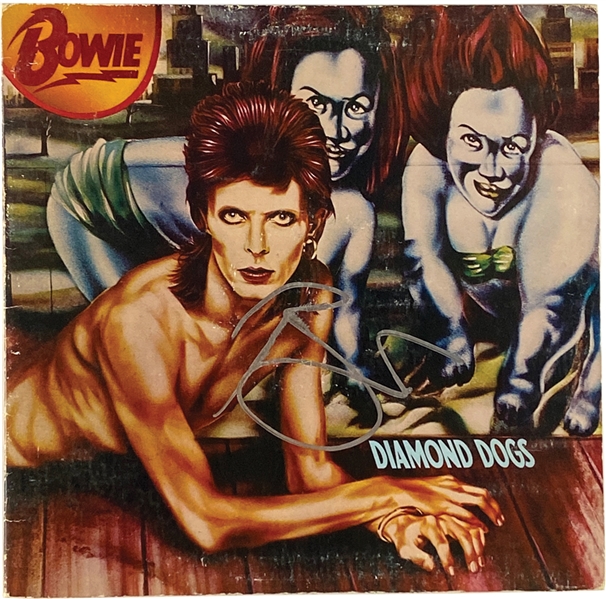 David Bowie Signed “Diamond Dogs” Record Album (Beckett/BAS Guaranteed)