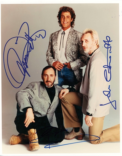 The Who Group Signed Photo (3 Sigs) (BAS Guaranteed)