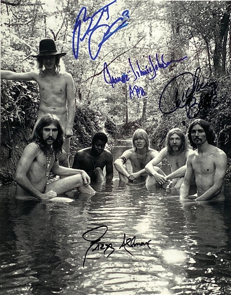 Allman Brothers Group Signed 11” x 14” Photo (4 Sigs) (JSA Authentication)