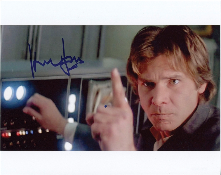 Star Wars: Harrison Ford Signed 10” x 8” Photo from “Empire Strikes Back” (Beckett/BAS Guaranteed)