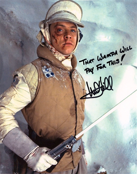 Star Wars: Mark Hamill Signed 8” x 10” Photo With Awesome “Wampa” Inscription from “Empire Strikes Back” (Beckett/BAS Guaranteed)
