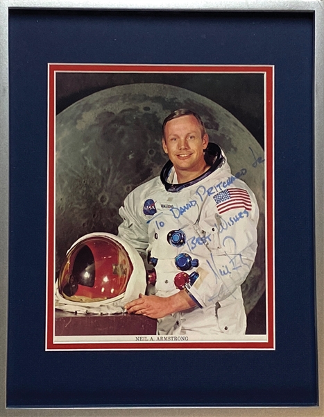Apollo 11: Neil Armstrong Signed Photo Framed (PSA Authentication) 