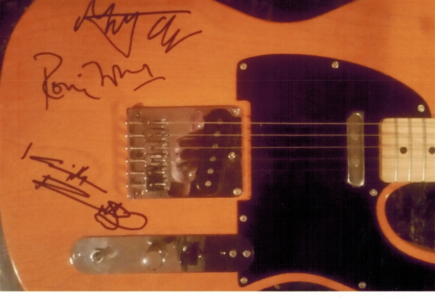 Rolling Stones: Jagger, Richards & Wood Signed Guitar (3 Sigs) (Beckett/BAS Guaranteed) 