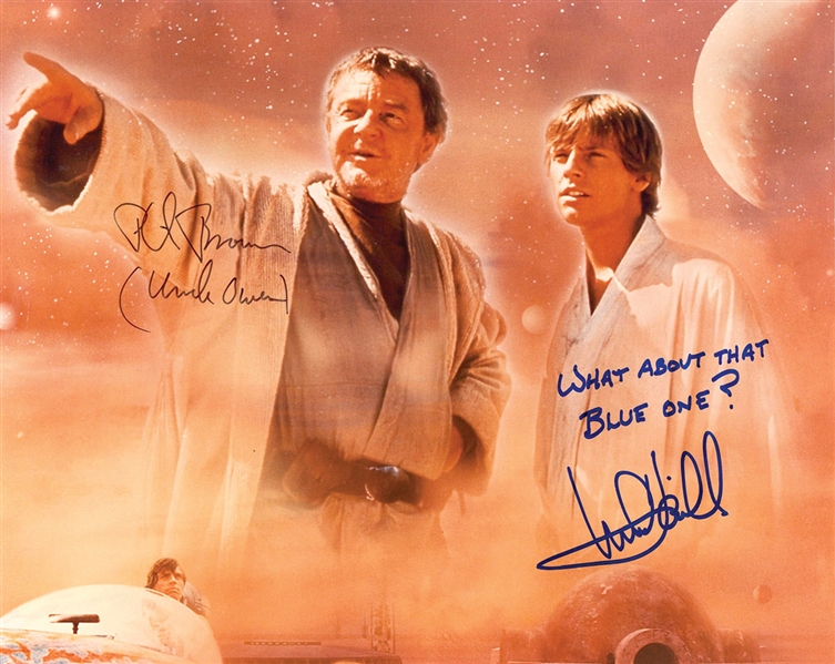 Star Wars: Mark Hamill & Phil Brown Dual-Signed 8” x 10” Photo from “A New Hope” (Beckett/BAS Guaranteed)