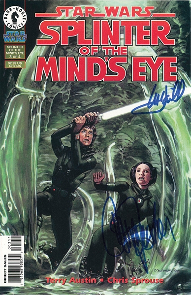 Star Wars: Mark Hamill & Carrie Fisher Dual-Signed “Splinter of the Mind’s Eye” Comic Book #3 (Beckett/BAS Guaranteed)