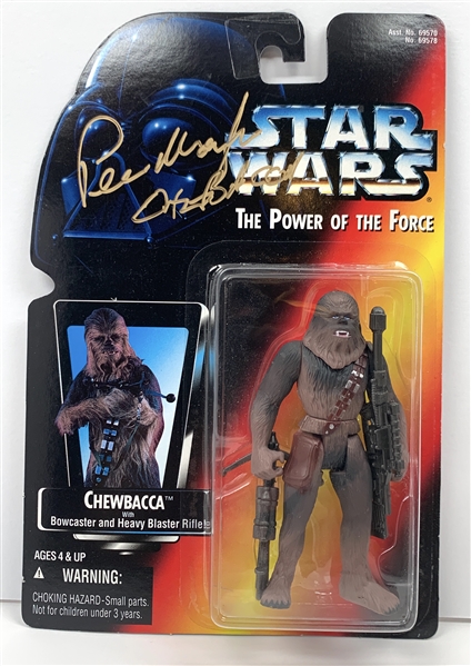 Star Wars: Peter Mayhew Signed “Chewbacca” Official Toy (Beckett/BAS Guaranteed)