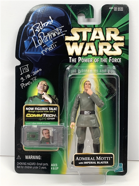 Star Wars: Richard LeParmentier Signed “Admiral Motti” Official Toy (Beckett/BAS Guaranteed)