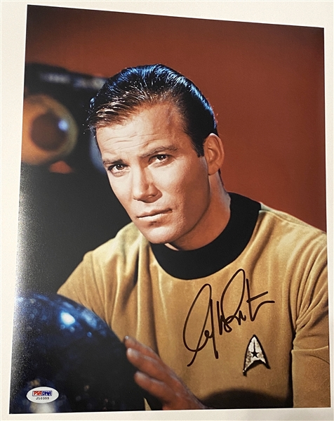 Star Trek: William Shatner 11” x 14” Signed Captain Kirk Photo (PSA Authentication)