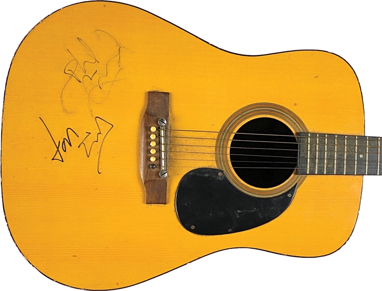 Everly Brothers Dual-Signed Acoustic Guitar (2 Sigs) (JSA Authentication) 