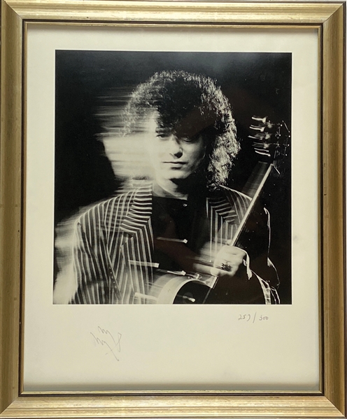 Led Zeppelin: Jimmy Page Signed Litho (Beckett/BAS Authentication) 
