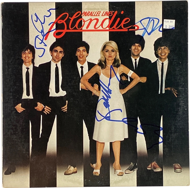 Blondie Group Signed “Parallel Lines” Record Album (4 Sigs) (PSA Authentication)