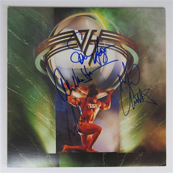Van Halen Group Signed "5150" Album Record (4 Sigs) (JSA LOA) 