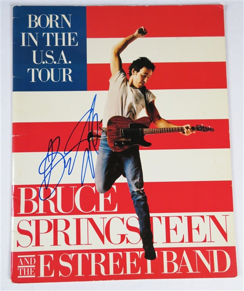 Bruce Springsteen Signed "Born In The USA" Concert Tour Program (JSA LOA)