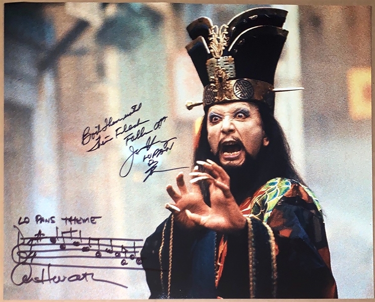Big Trouble in Little China: James Hong & Composer Alan Howarth Signed 20” x 16” Photo (ACOA Authentication) 