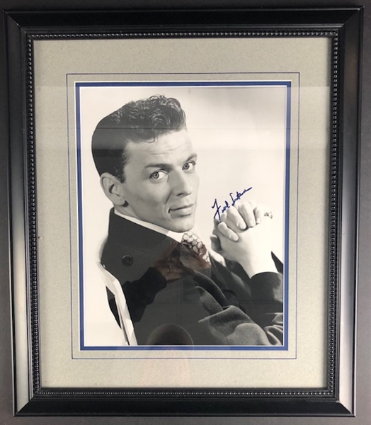 Frank Sinatra Signed 10” x 13” Photo Framed (JSA Authentication) 