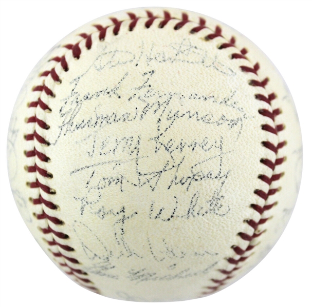 RARE Thurman Munson Signed 1969 NY Yankees Team-Signed Baseball - Munsons True Rookie Season! (Beckett/BAS)
