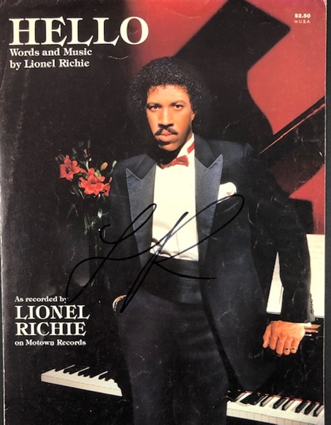 Lionel Richie Signed "Hello" Sheet Music (PSA/DNA)