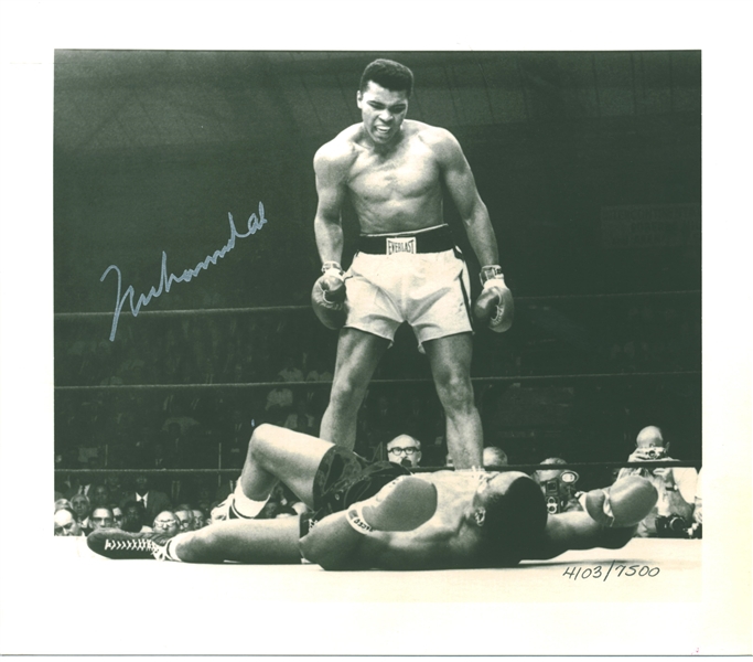 7.75" x 6.75" Limited Edition Photograph Hand Signed by Muhammad Ali (JSA Guaranteed)