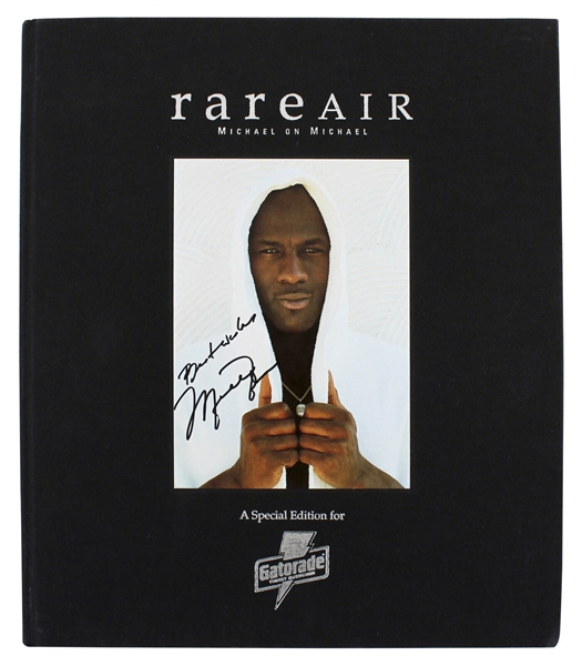 Michael Jordan Signed Rare Air Hardcover Book with Superb Autograph! (JSA LOA)