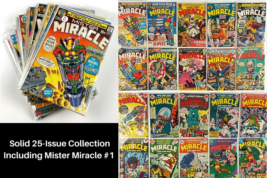 Mister Miracle Group Lot of (25) Comics (#1-25) (Including first appearance of Mister Miracle)
