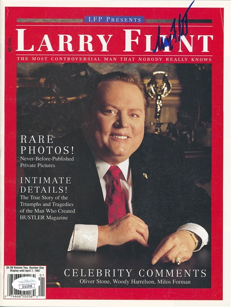Larry Flynt In-Person Signed Magazine (John Brennan Collection) (JSA Authentication)