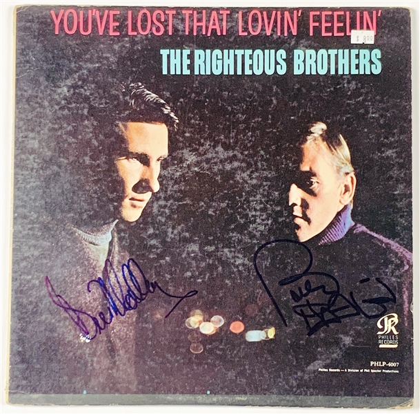 Righteous Brothers In-Person Dual-Signed “You’ve Lost That Lovin’ Feelin’” Album Record (John Brennan Collection) (Beckett/BAS Guaranteed)