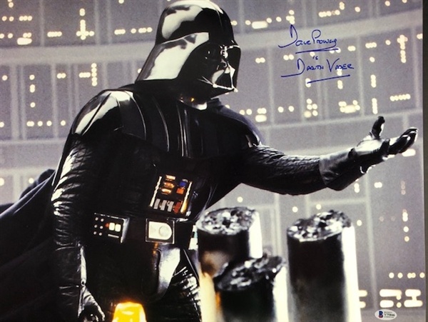 Dave Prowse Signed 20" x 16" Color Photograph, w/ Inscription (Beckett/BAS)