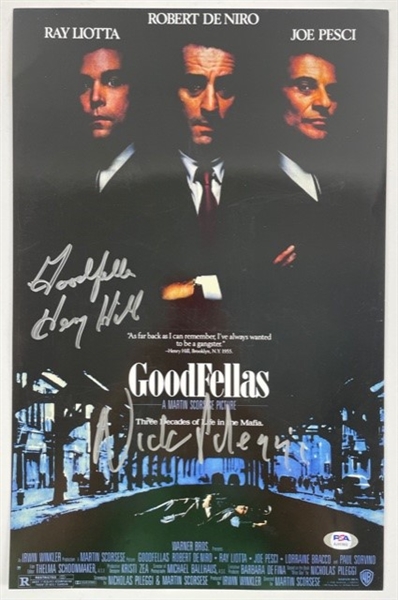 "Goodfellas" 11" x 14" Poster Print signed by Nick Hill and Nicholas Pileggi (PSA/DNA)