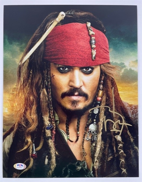 Johnny Depp signed 11" x 14" Photograph (PSA/DNA)