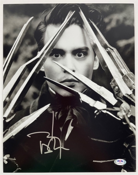 Johnny Depp Signed 11" x 14" Photo of his Character "Edward Scissorhands" (PSA/DNA)