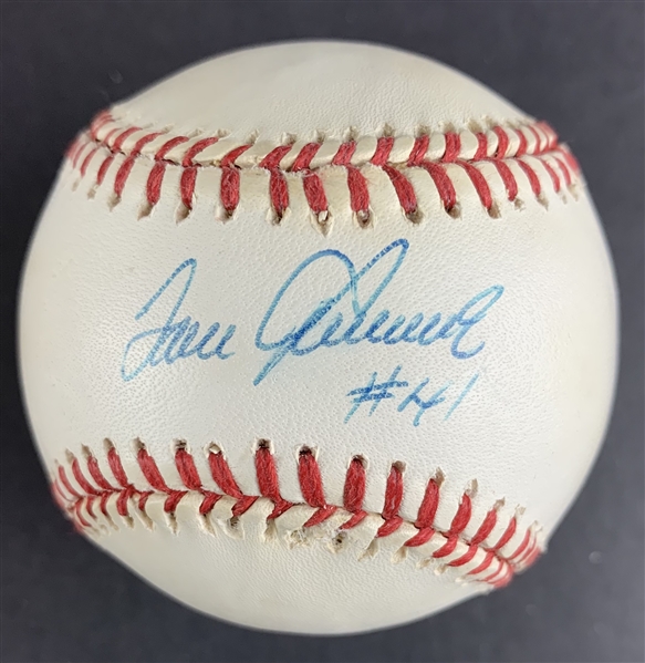 Tom Seaver Single Signed ONL Baseball with "#41" Inscription (JSA COA)