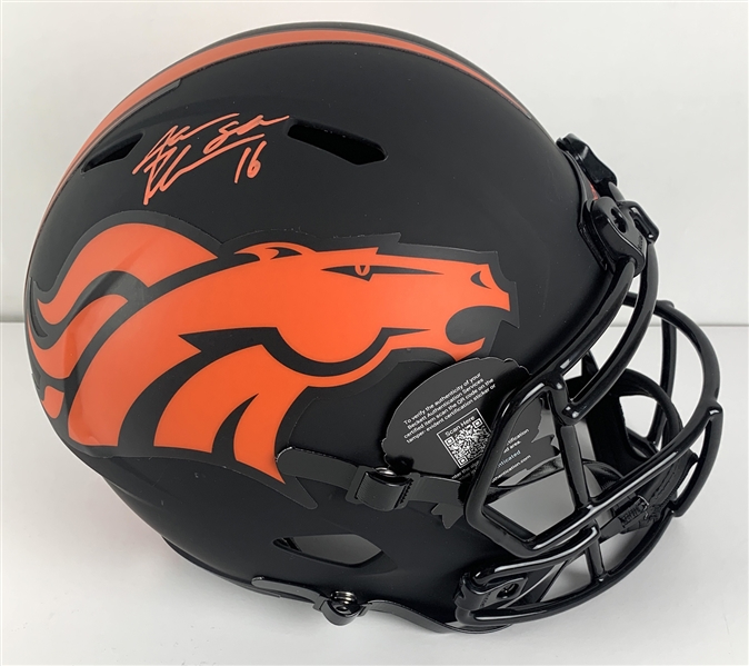 Jake Plummer Signed Broncos Eclipse Alternate Full Sized Helmet (Beckett/BAS COA)