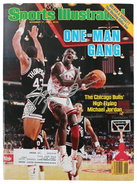Michael Jordan Signed November 1986 Sports Illustrated Magazine (JSA LOA)
