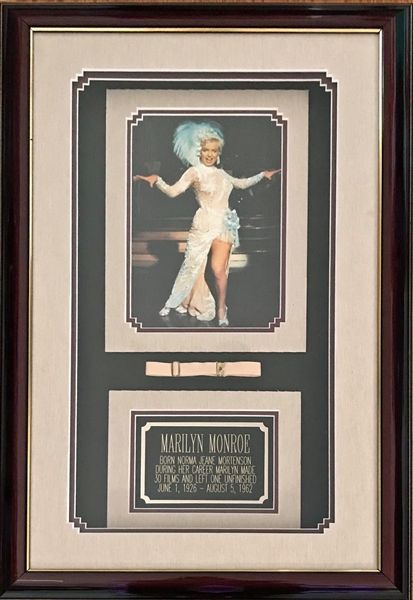 Marilyn Monroe Personally Owned & Worn Garter Belt in Custom Framed Display (Norma Jeans, Bebe Goddard & RR Auction LOAs)
