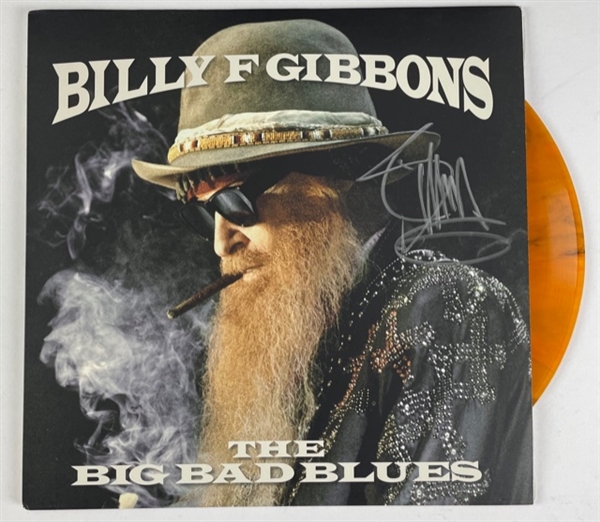 ZZ Top Frontman Billy Gibbons Signed "Big Bad Blues" Solo Album (Beckett/BAS Guaranteed)