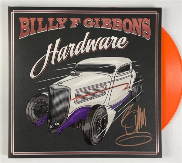 ZZ Top Frontman Billy Gibbons Signed "HARDWARE" Solo Album (Beckett/BAS Guaranteed)