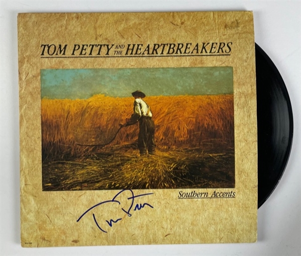 VERY RARE: Tom Petty and the Heartbreakers "Southern Accents" Album, nicely signed on the cover by Tom Petty (PSA/DNA and JSA)