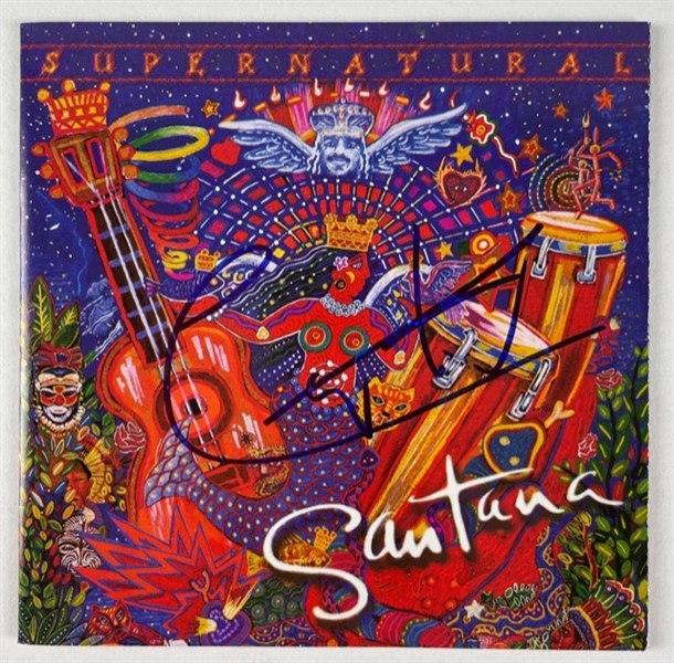 Carlos Santana Signed "Supernatural" CD Insert (Beckett/BAS Guaranteed)