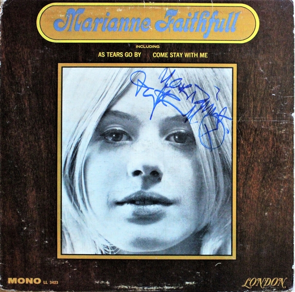  Marianne Faithfull Signed Self Titled Album  (ACOA) 