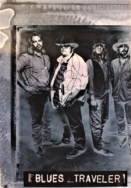 Blues Traveler 24" x 36” Poster signed by all 4 Original Members (Beckett/BAS Guaranteed) 