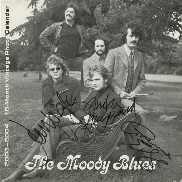 Moody Blues signed 12" x 12” Calendar (ACOA)