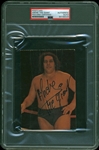 Andre The Giant Signed 3.5" x 5.5" Color Postcard Photograph (PSA/DNA Encapsulated)