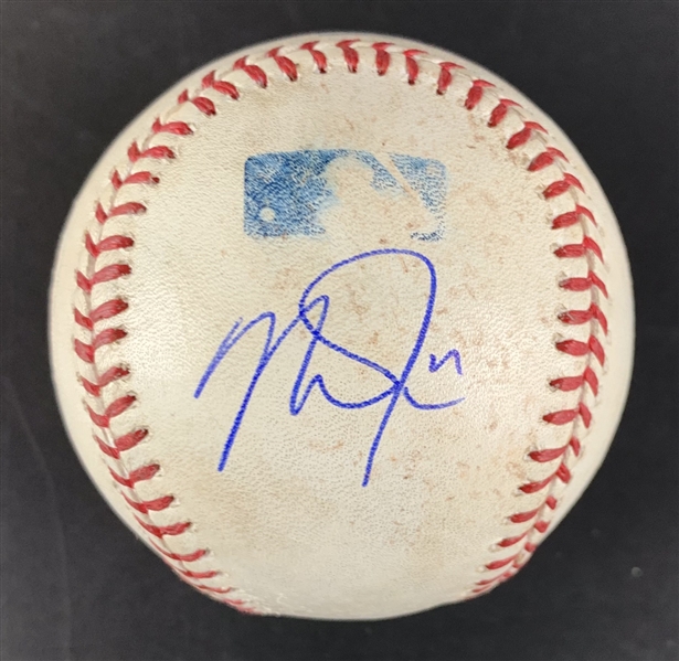 Mike Trout Game Used & Signed OML Baseball :: Used 05-09-2012 vs. MIN (PSA/DNA COA & MLB Holo)