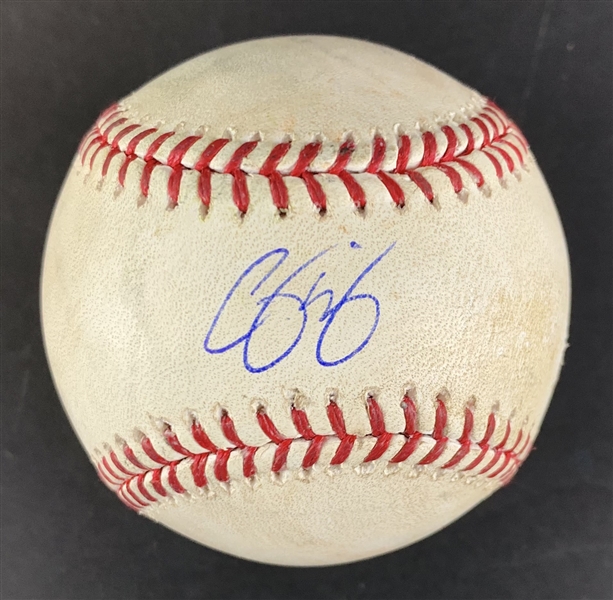Corey Seager Game Used & Signed OML Baseball :: Used 6-1-2019 vs. Phillies (PSA/DNA COA & MLB Holo)